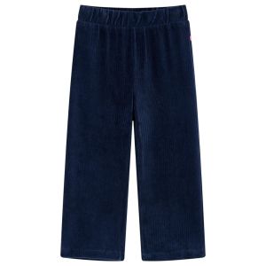 Детски панталон, кадифе, тъмносин, 116