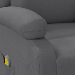 Масажен стол, антрацит, изкуствена кожа