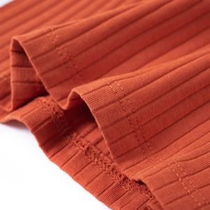 Детска тениска с дълъг ръкав, опушено оранжево, 116