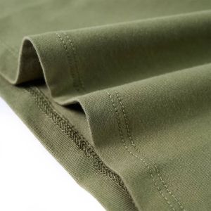 Детска тениска с дълъг ръкав, каки, 140