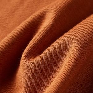 Детска тениска с дълъг ръкав, коняк, 116