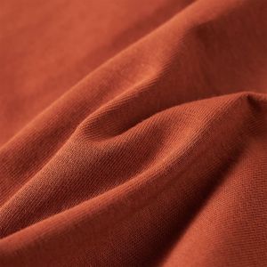 Детска тениска с дълъг ръкав, коняк, 140