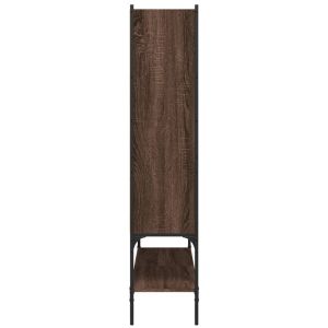 Библиотека, кафяв дъб, 102x30x141,5 см, инженерно дърво