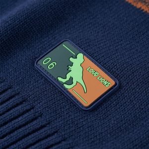 Детски плетен пуловер, многоцветен, 104