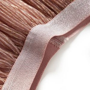 Детска пола с блясък, бледорозово, 104