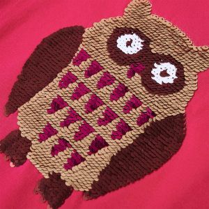 Детска тениска с дълъг ръкав, яркорозова, 116