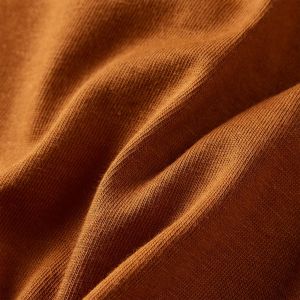 Детска тениска с дълъг ръкав, коняк, 104