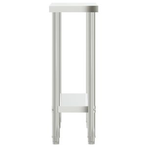 Кухненска работна маса, 82,5x30x85 см, неръждаема стомана