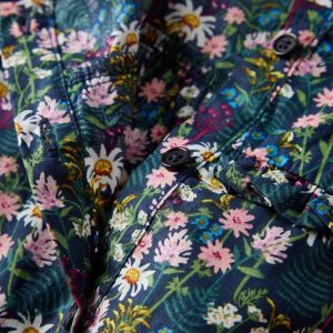 Детска рокля с дълъг ръкав, тъмносиня, 128