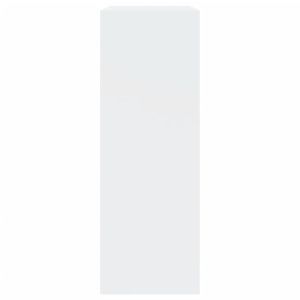 Шкаф за обувки, бял, 80x34x96,5 см, инженерно дърво