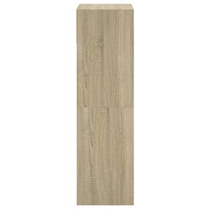 Шкаф за обувки, сонома дъб, 60x34x116 см, инженерно дърво