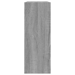 Шкаф за обувки, сив сонома, 80x21x57 см, инженерно дърво
