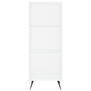 Висок шкаф, бял, 34,5x34x180 см, инженерно дърво