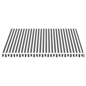 Резервно платнище за тенти, антрацит и бяло, 4х3,5 м