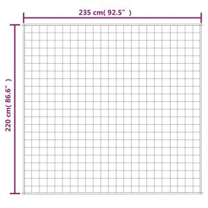 Утежнено одеяло светлокремаво 220x235 см 15 кг плат