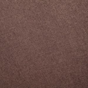 Комплект дивани, 2 части, текстил, кафяв