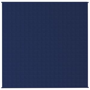 Утежнено одеяло синьо 200x200 см 9 кг плат