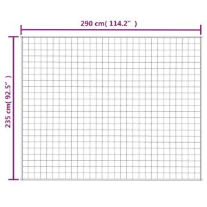 Утежнено одеяло синьо 235x290 см 11 кг плат