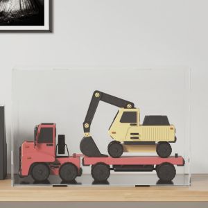 Кутия за показване, прозрачна, 56x36x37 см, акрил