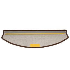 Изтривалки за стълби, 15 бр., 65x24x4 см, кафеенокафяви, полукръгли, големи