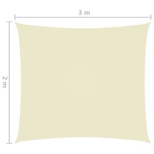 Платно-сенник, Оксфорд текстил, правоъгълно, 2x3 м, кремаво