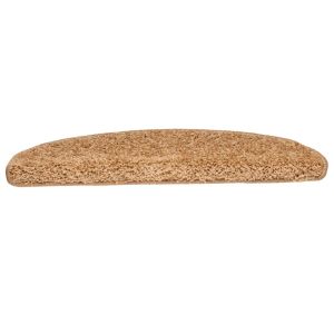 Изтривалки за стълби, 15 бр., 65x21x4 см, бежови, полукръгли, големи