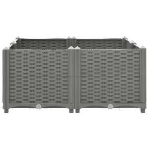 Повдигната леха, 80x80x38 см, полипропилен