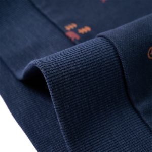 Детски суитшърт, тъмносин меланж, 104