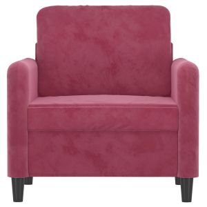 Стол кресло, виненочервен, 60 см, кадифе