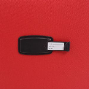 Комплект от 3 броя меки куфари на колелца, червени