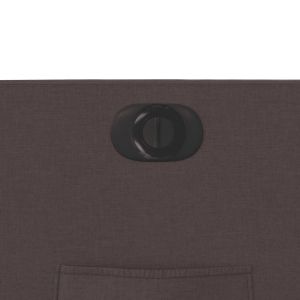 Електрически изправящ реклайнер стол, тъмнокафяв, текстил