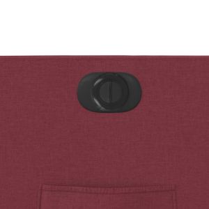 Електрически стол реклайнер, виненочервен, текстил