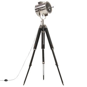 Подова лампа тринога, масивно мангово дърво, 165 см