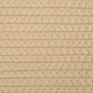 Кош за съхранение, бежово и бяло, Ø43x38 см, памук