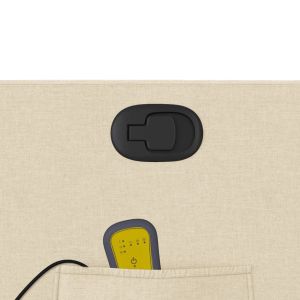 Масажен наклоняем стол, кремав, текстил