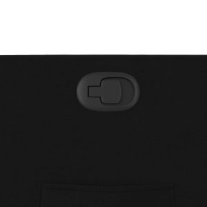 Изправящ реклайнер стол, черен, текстил