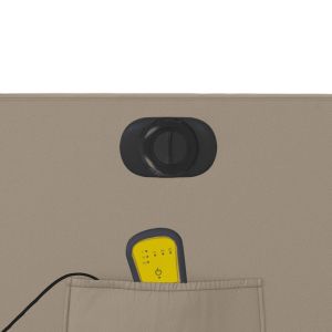 Електрически изправящ масажен реклайнер, капучино, еко кожа