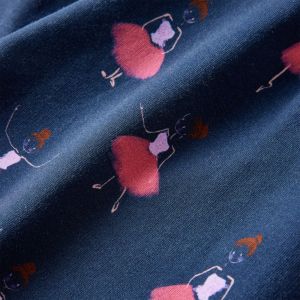 Детска рокля, нейви синьо, 104