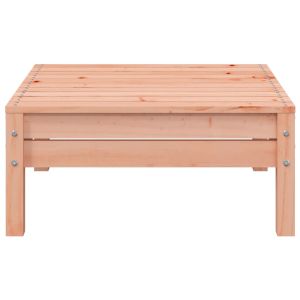 Градински диван с възглавници и табуретка, 2-местен