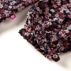 Детска ризка с дълъг ръкав, тъмнорозова, 104