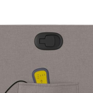 Масажен наклоняем стол, таупе, текстил