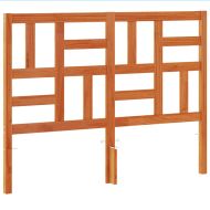 Горна табла за легло, восъчнокафява, 160 см, масивно дърво бор