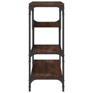 Конзолна маса, кафяв дъб, 100x30x75 см, инженерно дърво