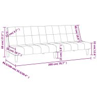 2-местно разтегателно канапе, светлосиво, текстил