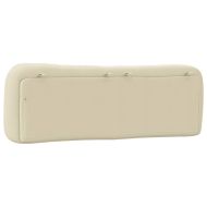 Мека табла за легло Hvar, кремава, 160 см, плат