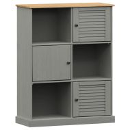 Етажерка за книги VIGO сива 90x35x114,5 см бор масив