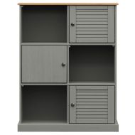Етажерка за книги VIGO сива 90x35x114,5 см бор масив