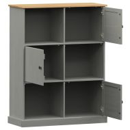 Етажерка за книги VIGO сива 90x35x114,5 см бор масив