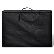 Черна сгъваема масажна кушетка с 3 зони