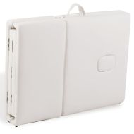 Алуминиева масажна кушетка с 4 зони, цвят: кремаво-бял